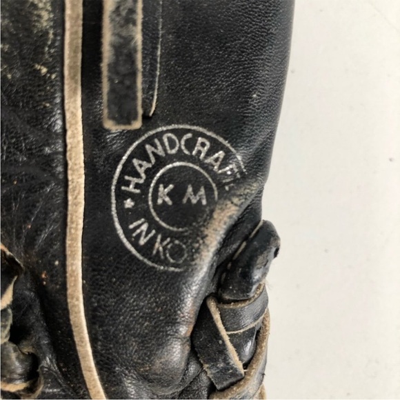Vintage Cooper Black Leather Baseball Glove LHT - Picture 7 of 8